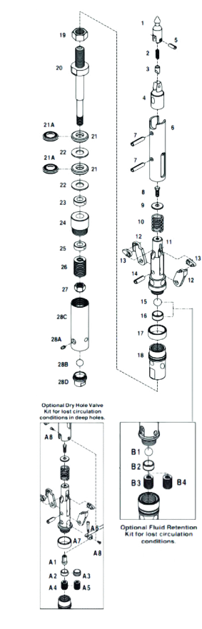 NWL Inner Tube Head Assembly