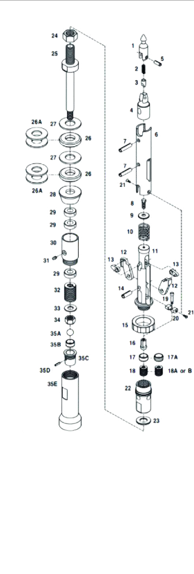 PWL Inner Tube Head Assembly